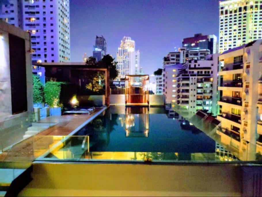 Stylish 1 Bedroom, Nice Pool,Bts Asok, Sukhumvit Bangkok Exterior foto